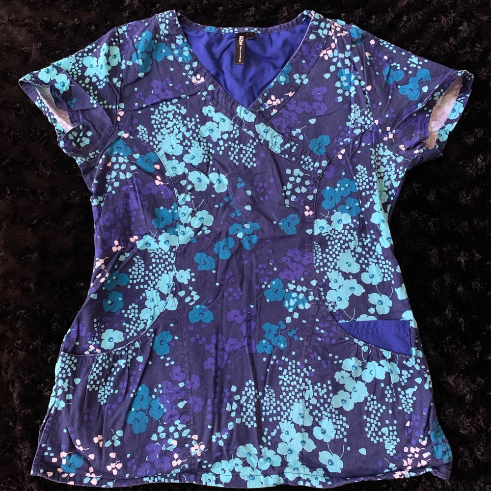 Floral Scrub Top
